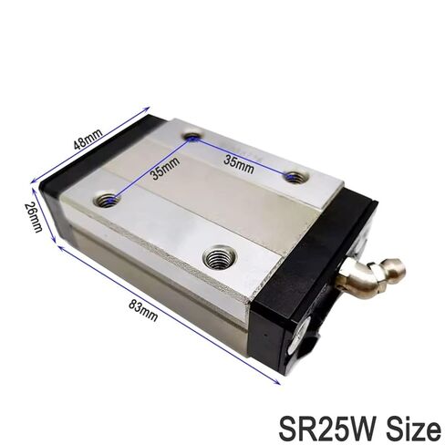 SR25W كتلة خطية SR25W1UU SR25WUU SR 25 SR25W1SS SR25 دليل تحمل 1 قطعة in Kuwait
