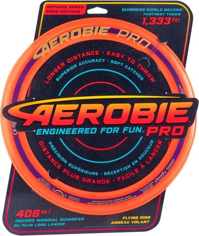 Aerobie Sprint Ring Outdoor Flying Disc, 10 Inches, Orange in Saudi Arabia