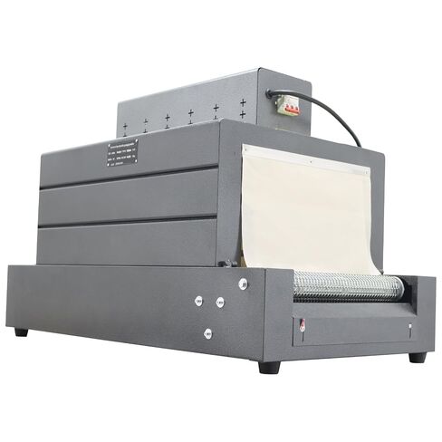 Heat Shrink Wrapping Machine Shrink Tunnel Thermal Shrinking Machine for PVC/POF Film 22lbs Capacity 17.7"X9.84" 220V in Kuwait