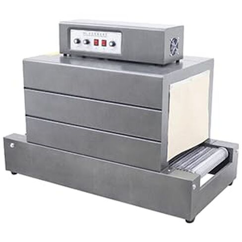 Heat Shrink Wrapping Machine Shrink Tunnel Thermal Shrinking Machine for PVC/POF Film 22lbs Capacity 15.7"x13.8" 220V in Kuwait
