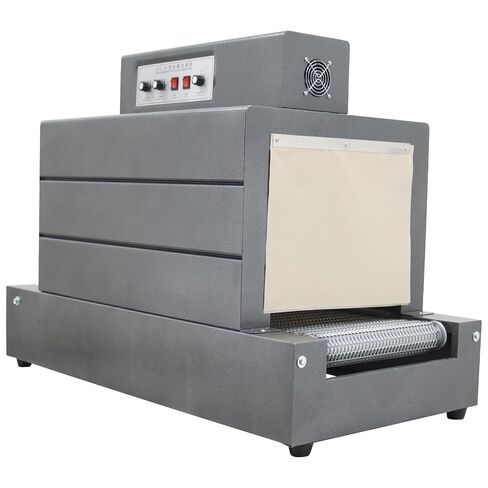 Heat Shrink Wrapping Machine Shrink Tunnel Thermal Shrinking Machine for PVC/POF Film 22lbs Capacity 15.7"x13.8" 220V in Kuwait