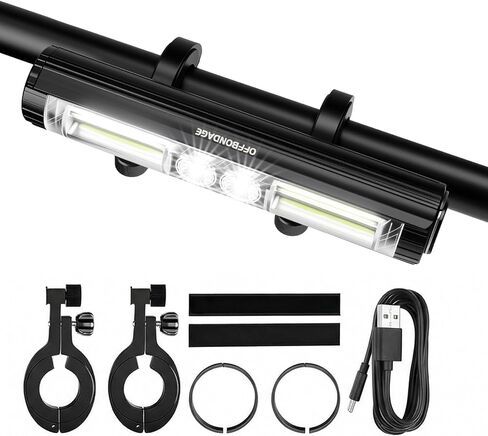 900/1750LM Bike Lights for Night Riding, Rechargeable Bicycle Headlight with Phone Charging, IPX4 Waterproof Aluminum MTB Light for Mountain Trails, Commuting & Road Cycling in Kuwait