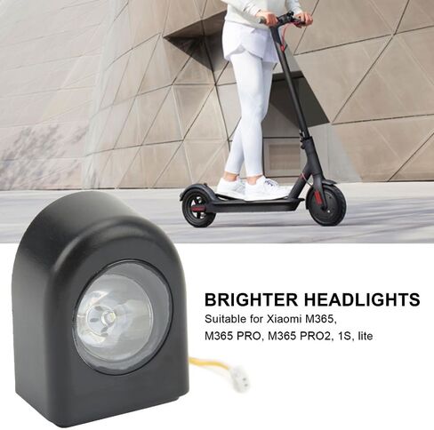 استبدال المصباح الأمامي LED للسكوتر الكهربائي لقطع غيار السكوتر الإلكتروني M365 M365 Pro M365 Pro2 1S Lite (أسود) in Kuwait