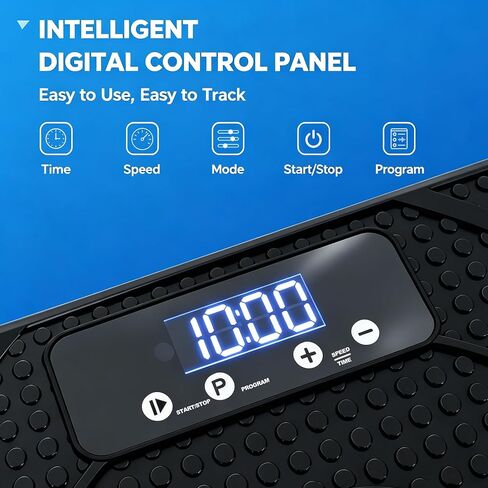 Vibration Plate Fitness Exercise Machine Vibrating Shaking Full Body Shaker Workout Vibrate Stand Shake Board Sport for Weight Loss Fat Burner with Resistance Bands for Gym Home Office Women Men in Kuwait