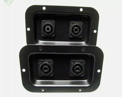 LASE (2) Two Jack Plates with Dual SpeakON NL4 for PA Speakers/Cabinets in Saudi Arabia