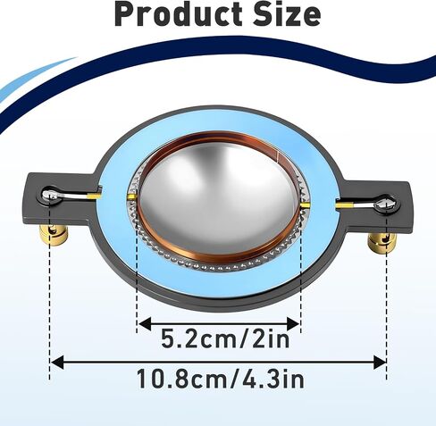 6Pcs Diaphragm Compatible with Timpano Tempesta TPT-RPDH2000 TPT-DH2000, Voice Coil Tweeter Diaphragm for Timpano in Kuwait
