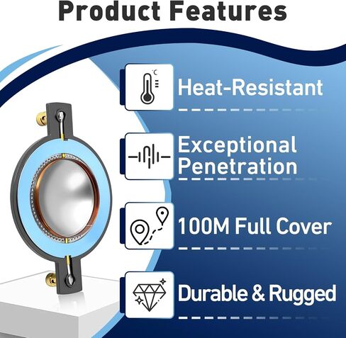 6Pcs Diaphragm Compatible with Timpano Tempesta TPT-RPDH2000 TPT-DH2000, Voice Coil Tweeter Diaphragm for Timpano in Kuwait
