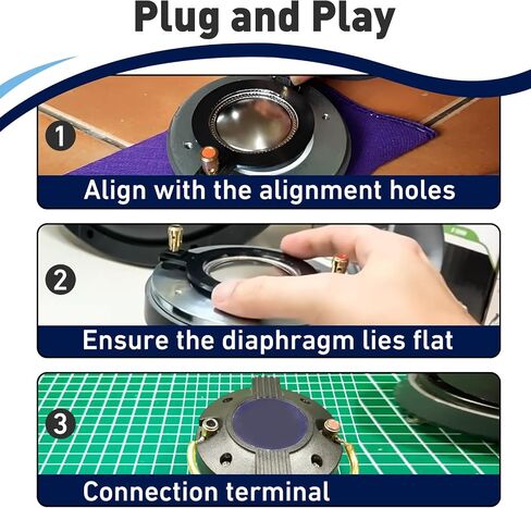 6Pcs Diaphragm Compatible with Timpano Tempesta TPT-RPDH2000 TPT-DH2000, Voice Coil Tweeter Diaphragm for Timpano in Kuwait