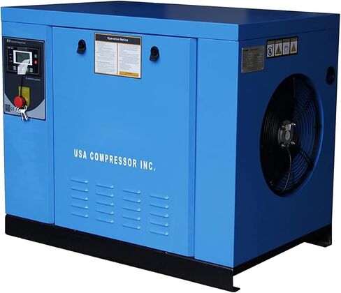 PACK7-TA Rotary Screw Air Compressor, 10HP (7.5kW), 35 CFM, 125 PSI, 460V 3-Phase, All-in-One Air Compressor System with 80 Gallon ASME Tank & Air Dryer in Saudi Arabia