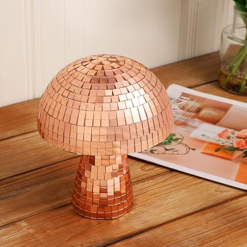Silver Mushroom Disco Ball, Disco Mirror Reflective Ball, 4.8Inch Mushroom Disco Ball Lights for Unforgettable Home Parties and Stage Decor in Saudi Arabia