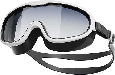 Leak-Proof Anti-Fog Swim Goggles, Wide View Water Goggles for Men & Women Ideal for Indoor & Outdoor Swimming in Saudi Arabia