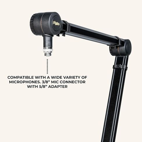 Headliner Sierra Broadcast Microphone Boom Arm, Black in Saudi Arabia
