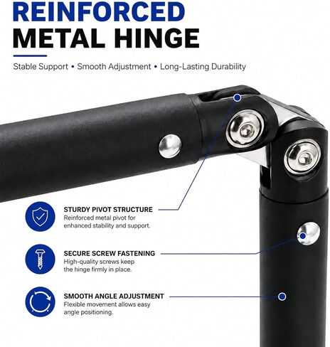 Desktop Microphone Stand with Weighted Steel Base, Adjustable Studio Mic Stand and Mic Arm for Desk, No-Clamp Tabletop Stand with 3/8", 5/8", 1/4" Adapters and Phone Holder in Saudi Arabia