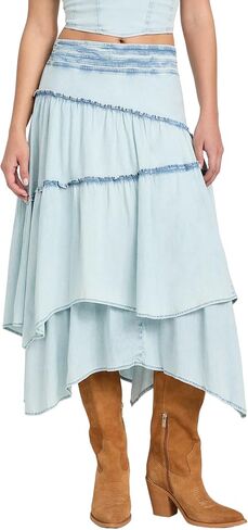 تخمين تنورة Tanya Denim Maxi للسيدات in Kuwait