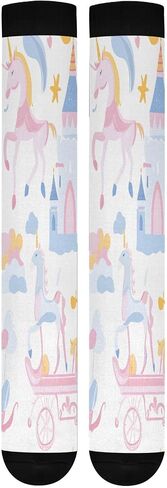 YETTASBIN Castle and Princess Compression Socks for Women Men, Circulation Knee High Stockings for Running Cycling Medical in Saudi Arabia