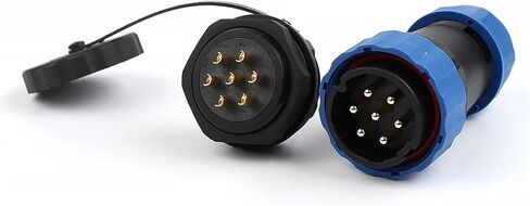 SP28 straight back nut connector 2/3/4/5/6/7/9/10/12/14/16/19/22/24/26 pin plug socket male and female welding type(SP28-6L) in Kuwait