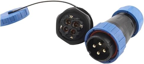 LP28/SP28 Back Nut Type Screw 2/3/4 Pin Male Female Socket Connector(LP28-3L) in Kuwait