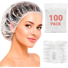 EZGOODZ Shower Caps/PE 0.75 mil/Elastic Stretch Band in Saudi Arabia