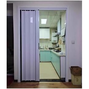 Aluminium Accordion Sliding Door Privacy Screen - 43x80in Room Divider for Home & Office, Modern Design, Space-Saving, Stylish Interior Partition Solution in Kuwait