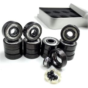 Bearings 627z Artistic Skate Bearing 7x22x7mm 6 Ceramic Ball Quad Skates Roller Figure Skating 627 Abec-11(16pcs Zro2 627z) in Kuwait