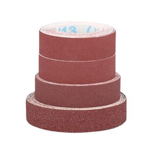 4pcs 1''x20'' Sanding Belt Sandpaper Roll Set 80 240 320 400 Grit Abrasive Rolls Grinding Polishing Belt Wood Metal Work in Saudi Arabia