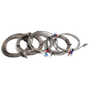 1pc 1M/2M/3M/4M/5M K/J Type Thermocouple Probe Sensor Control M6 Screw for Temperature Sensor Temperature Controller 0-400C | J Type,M6 2m in Kuwait