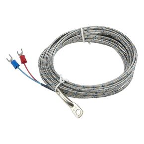 J Type 4m Multi Cores Metal Screening Cable 5mm Diameter Hole Ring Head Thermocouple Temperature Sensor 1Pcs in Kuwait