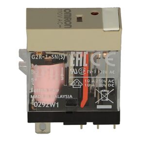 G2R-1-SN 110AC (س) | G2R-1-SN 110AC(S) | 125342 | مرحل أومرون، مكون إضافي، 10 أمبير، 110 فولت تيار متردد، 5 دبابيس، SPDT، مؤشرات ميكانيكية وLED، مرفق الملصقات in Kuwait