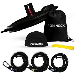 Iron Neck 3.0، مجموعة أدوات إعادة التأهيل، مدرب للرقبة 360 درجة وأشرطة مقاومة للتمرين وإعادة التأهيل وتخفيف الألم وتصحيح الوضعية in Kuwait