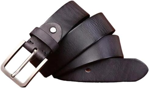 Men's Casual Belt - 3.8 cm Cowskin with Pin Buckle for Business and Jeans in Kuwait
