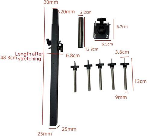 Five Slot Instrument Stand Adjustable Percussion Mounting Rack Metal Frame Musical Equipment for Drummers, Stage , 5-Group Stand in Kuwait