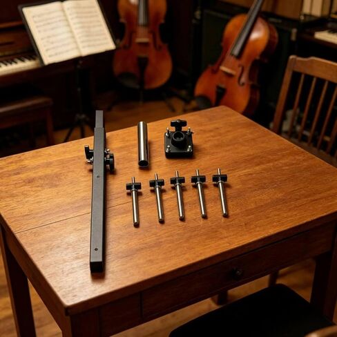 Five Slot Instrument Stand Adjustable Percussion Mounting Rack Metal Frame Musical Equipment for Drummers, Stage , 5-Group Stand in Kuwait