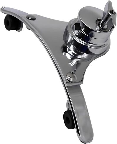 Tom Drum Mount 10 In 25.4 cm, Right Angle Silver Suspension Rack for Drum Set, Metal Jazz Floor Tom Hanger, Adjustable Space Saving Drum Accessory, Easy to Clean in Kuwait