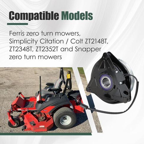 قابض PTO الكهربائي X0613 متوافق مع Ferris Simplicity Citation/Colt ZT2148T ZT2348T ZT2352T وSnaper Zero Turn Mowers. يستبدل 5022584، 5023231، 5023432، 5023432SM، GT2.5-FE01S in Kuwait