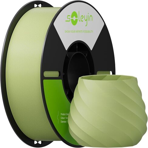 خيوط SOLEYIN PETG 1.75 مم، خيوط طابعة ثلاثية الأبعاد عالية القوة، دقة الأبعاد ± 0.02 مم، بكرة 1 كجم (2.2 رطل)، أبيض in Kuwait