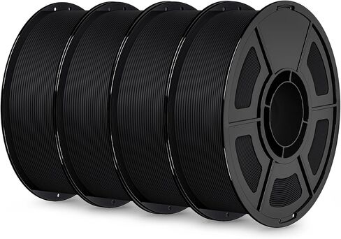 IEMAI Matte PETG Filament 1.75mm 4kg Bundle Black, Smooth Matte Finish 3D Printer Filament with Minimal Layer Lines & Low Warping, +/-0.02mm Dimensional Accuracy in Kuwait