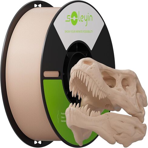 خيوط SOLEYIN PETG 1.75 مم، خيوط طابعة ثلاثية الأبعاد عالية القوة، دقة الأبعاد ± 0.02 مم، بكرة 1 كجم (2.2 رطل)، أبيض in Kuwait