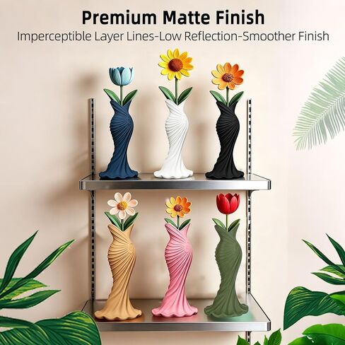 IEMAI Matte PETG Filament 1.75mm 4kg Bundle Black, Smooth Matte Finish 3D Printer Filament with Minimal Layer Lines & Low Warping, +/-0.02mm Dimensional Accuracy in Kuwait