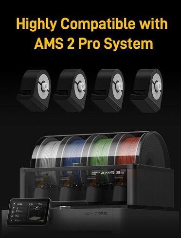 4 قطع AMS 2 Pro Guard، مدخل عالي الصلابة لـ Bambu-Lab AMS 2 Pro فقط، ترقية أجزاء وحدة تغذية خيوط الطابعة ثلاثية الأبعاد لحماية مدخل تغذية AMS 2 Pro من التآكل والتمزق، تثبيت إضافي بدون أدوات in Kuwait