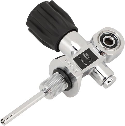 صمام خزان غوص سكوبا مطلي بالكروم والنحاس DIN Yoke بواجهة مزدوجة 250 بار، صمام أسطواني مقاوم للانفجار للضغط للغواصين المحترفين والغطس in Kuwait