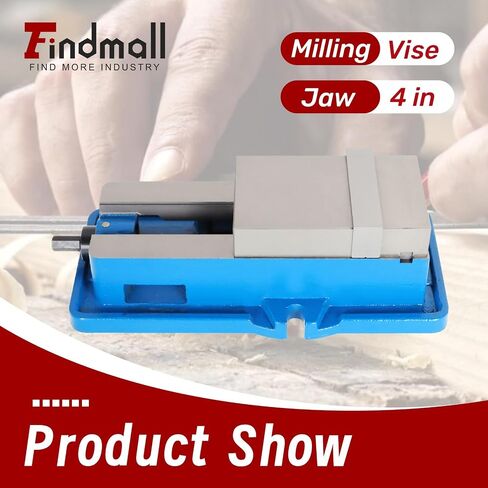 Findmall 4 بوصة قفل أسفل ملزمة طحن دقة ملزمة 4 بوصة عرض الفك مثقاب ضغط ملزمة طحن آلة الحفر مقعد المشبك لقط نائب (4") in Kuwait