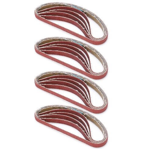 Kadimendium Sandpaper Belt Abrasive Strip Replacement Tool for Sander and Durable for Metal Grinding 80180# for Home Improvement 20pcs (320#) in Kuwait