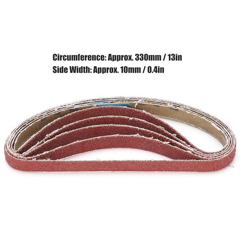Kadimendium Sandpaper Belt Abrasive Strip Replacement Tool for Sander and Durable for Metal Grinding 80180# for Home Improvement 20pcs (150#) in Kuwait