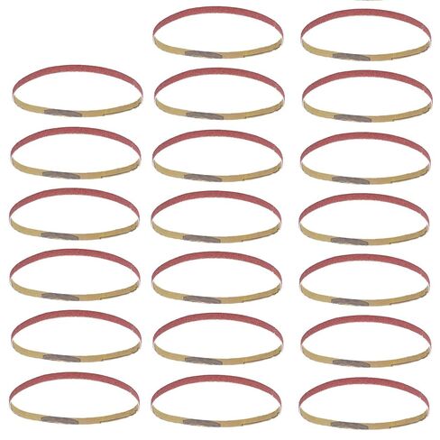 Kadimendium Sandpaper Belt Abrasive Strip Replacement Tool for Sander and Durable for Metal Grinding 80180# for Home Improvement 20pcs (150#) in Kuwait