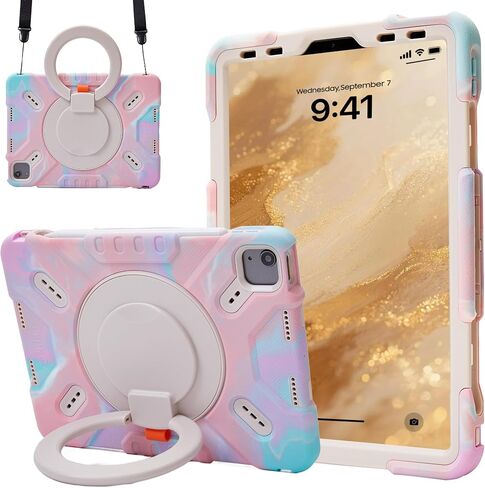 Pepkoo Kids Case for iPad Air5/4th & iPad Pro11 1-4th,Heavy Duty Shockproof in Kuwait