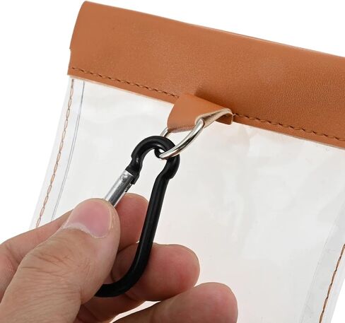 Golf Tee Pouch with Carabiner Hook Quick Release Closure PVC Clear Golfing Tee Bag Pocket Organizer for Wood Golf Tees 2 3/4 inch 3-1/4" Professional Plastic Golfing Tees in Kuwait