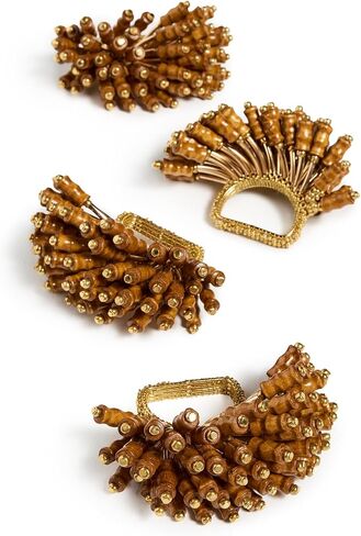 Kim Seybert Women's Royal Palm Napkin Rings Set of 4 in Kuwait