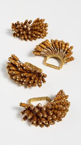 Kim Seybert Women's Royal Palm Napkin Rings Set of 4 in Kuwait