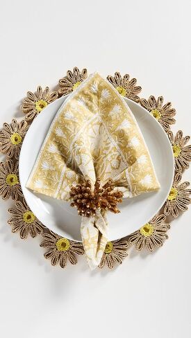 Kim Seybert Women's Royal Palm Napkin Rings Set of 4 in Kuwait