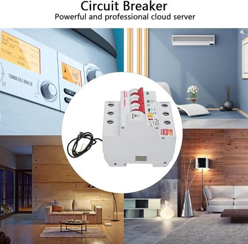 Smart Circuit Breaker, AC220V PA66-DSM Flame Retardant Shell Phone APP Remote Switch (3P 100A) in Kuwait